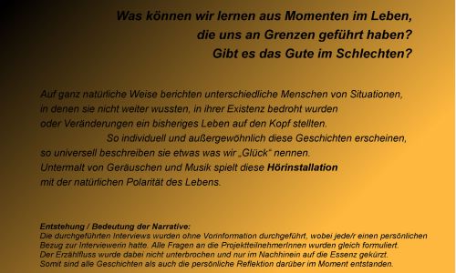 Licht ins Dunkel hinten